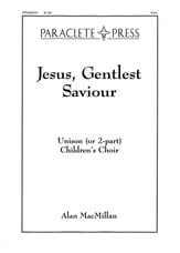 Jesus Gentlest Saviour Two-Part choral sheet music cover